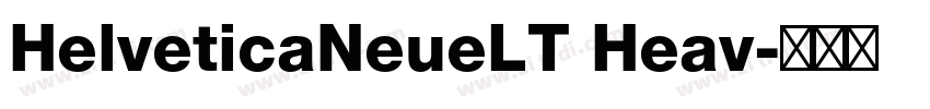 HelveticaNeueLT Heav字体转换